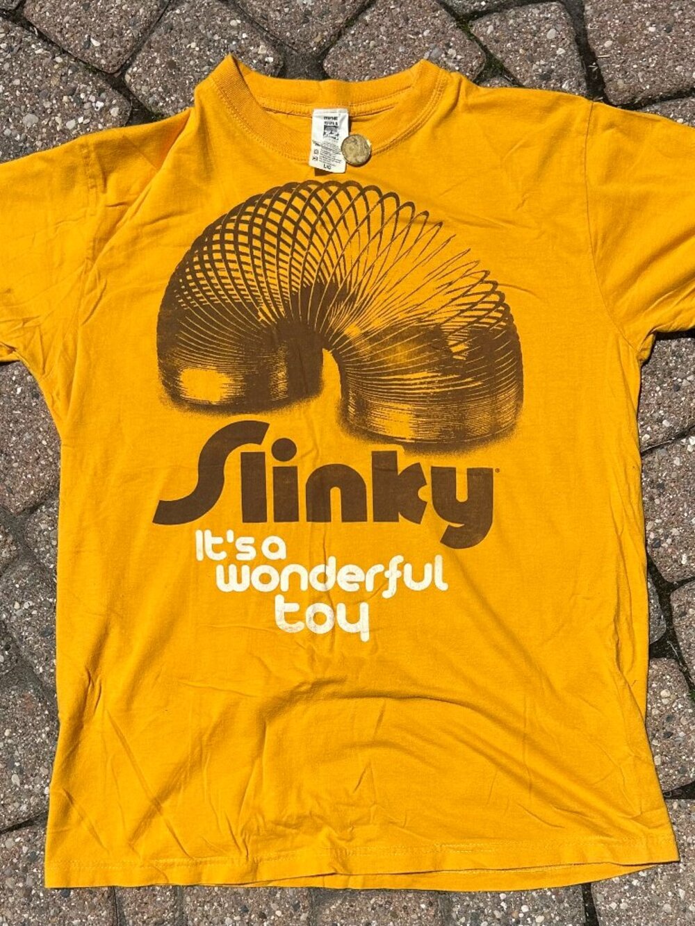 Harry Styles Inspired Slinky Tattoo Retro Graphic Tee Sz L